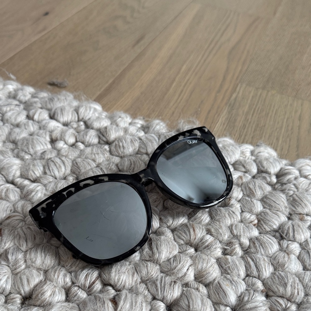 Quay x Desi Black Cat Eye Sunglasses